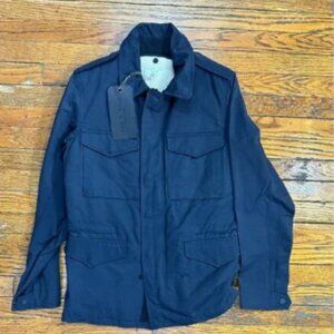 Rag & Bone delancey Jacket Sherpa lining navy size 36 NWT MSPR 425 defect